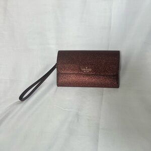 Elegant Maroon Wristlet Clutch